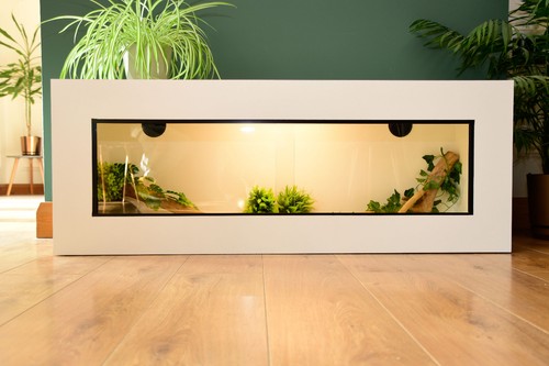 4ft modern white reptile - 4ft,