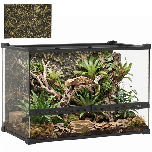 Pawhut 48l glass terrarium - pawhut,