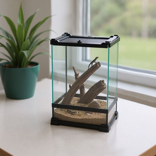 Glass reptile terrarium insect - glass,