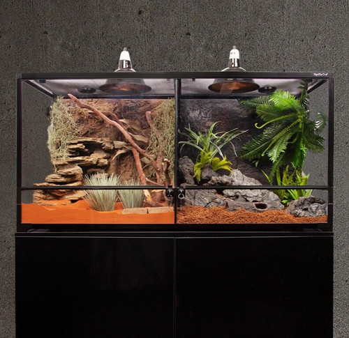 120cm divided glass terrarium - divided,