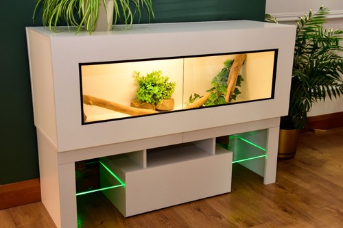 4ft modern white reptile - 4ft,