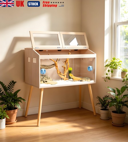Wooden reptile terrarium 130l - wooden,