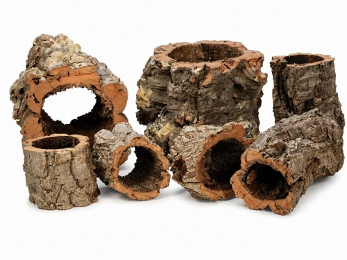 Natural cork bark - natural, pieces