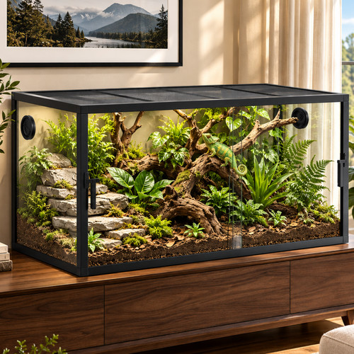 Stackable reptile vivarium - stackable,