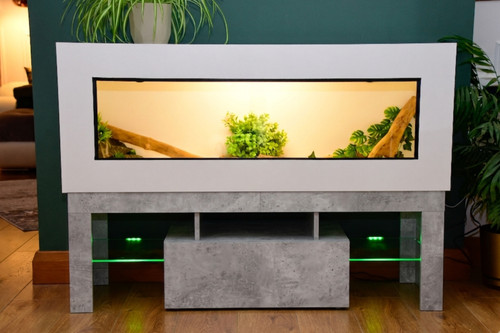 4ft modern white reptile - 4ft,